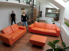 Curvy wife takes a hard cock in her asshole