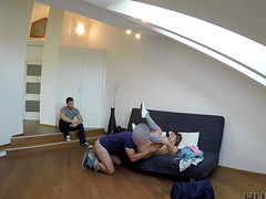 Wife of George Uhl gets a deepthroat surprise from her friend