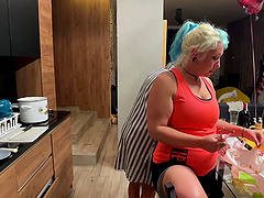 Backstage video with dirty MILF Alexis Crystal teasing her coworkers