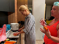 Backstage video with dirty MILF Alexis Crystal teasing her coworkers