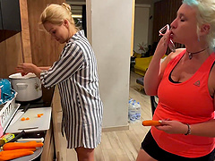 Backstage video with dirty MILF Alexis Crystal teasing her coworkers