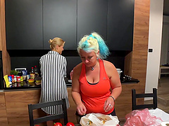 Backstage video with dirty MILF Alexis Crystal teasing her coworkers