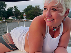 Poolside orgy with Vyvan Hill and her pornstar friends