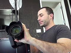 Tattooed Harlow Harrison with nice tits gets pleasured in the backstage