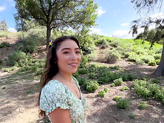 HD POV video of gorgeous Amber Summer giving a nice blowjob