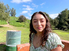 HD POV video of gorgeous Amber Summer giving a nice blowjob