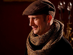 Anna De Ville with natural tits enjoys during rough dicking