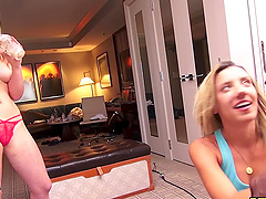 April Aniston moans during rough dicking with her dirty coworker