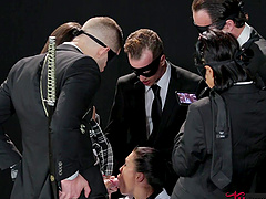 Hardcore gangbang with a naughty darling - Dana DeArmond