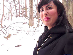 Smooth fucking in the bedroom with brunette mature Dollie Darko