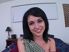 Charlotte Stokely receives cum in mouth after getting fucked