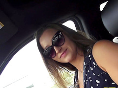 Dani Daniels moans while being nicely fingered by her BF