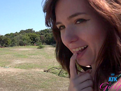 Valentina Jade enjoys while getting fingered in the car - POV