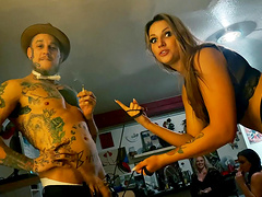 Rough group dicking with lovely Jolee Love and Brittany Bardot