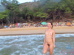 Brunette girlfriend enjoys while being fucked by her lover - POV