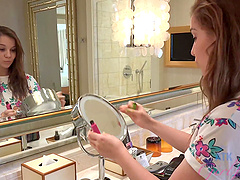 Compilation of homemade videos in POV with brunette chicks