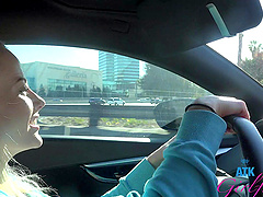 Video of horny blonde Paris White masturbating and getting fucked