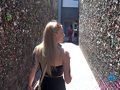 Paris White with natural tits enjoys during sex in POV video