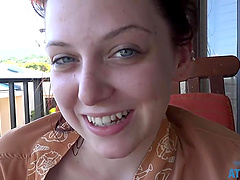 Emma Evins enjoys while being fingered by her dirty boyfriend