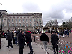 Video of naughty Paris White showing get pussy in public places