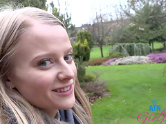 Blonde Paris White moans during smooth sex with her man - POV