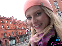 Blonde Paris White moans during smooth sex with her man - POV