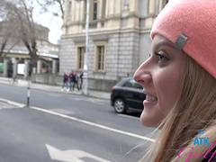 Blonde Paris White moans during smooth sex with her man - POV