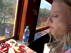 Paris White having fun while giving an amazing blowjob in POV