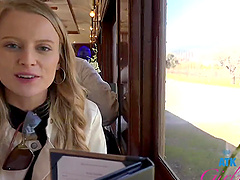 Paris White having fun while giving an amazing blowjob in POV