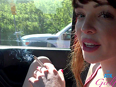 Aliya Brynn enjoys while getting fingered by her lover - POV