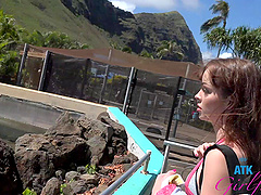 Aliya Brynn enjoys while getting fingered by her lover - POV