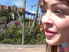 Aliya Brynn enjoys while getting fingered by her lover - POV