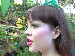 Passionate fucking outdoors with hot ass amateur Aliya Brynn