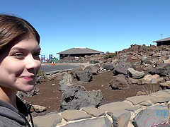 Passionate fucking in POV with small boobs girlfriend Winter Jade