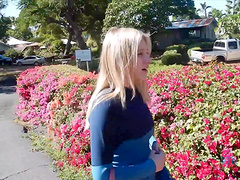 Natural tits blonde takes her boyfriend's cock in a hot pov sex scene