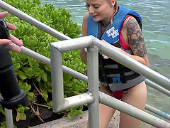 Tattooed Paris White moans while getting pleasured in POV