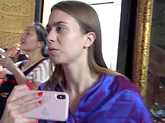 Jill Kassidy enjoys while giving her man a nice footjob - POV