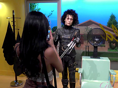 Savannah Sixx enjoys while being fingered - Homemade foot fetish