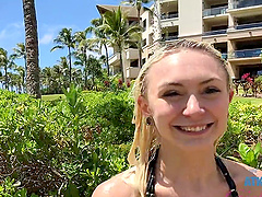 Chloe Temple enjoys while sucking her boyfriend's dick in POV