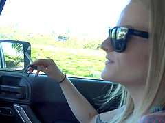 Tattooed hottie gets pounded on the beach in hd pov