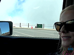 Tattooed hottie gets pounded on the beach in hd pov