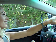 Passionate fucking in the morning with skinny blonde Sky Pierce