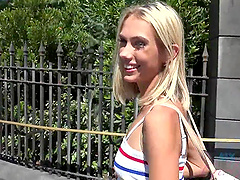 Passionate fucking in the morning with skinny blonde Sky Pierce