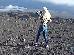 Smooth fucking in POV video with small boobs blonde Elsa Jean