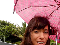 Petite brunette Vera King reveals her kinky side in pov