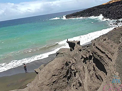 Homemade video in POV with Sophia Leone being fingered in the car