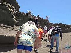 Homemade video in POV with Sophia Leone being fingered in the car