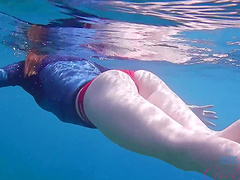 POV video sexy Ashley Lane teasing and having wild outdoors sex