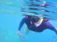 POV video sexy Ashley Lane teasing and having wild outdoors sex