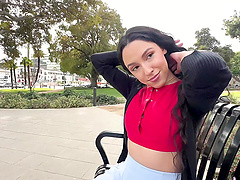 Selena Ivy enjoys while giving her boyfriend a nice blowjob